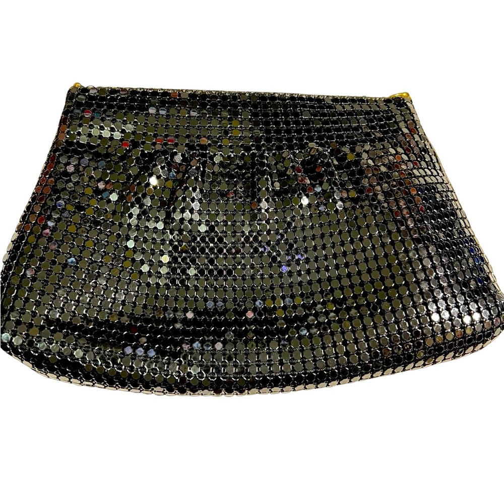 Black metal clutch